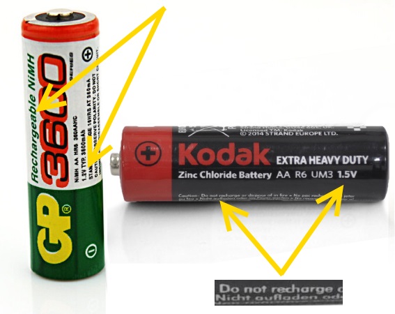 Аккумулятор как отличить от батарейки: на какие технические характеристики и надписи обратить внимание
