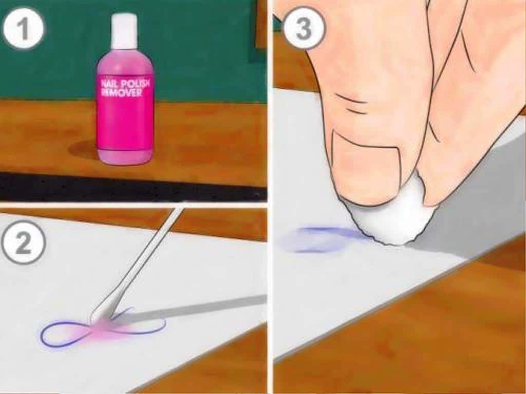 Как вывести пятно от чернил шариковой ручки в домашних условиях
