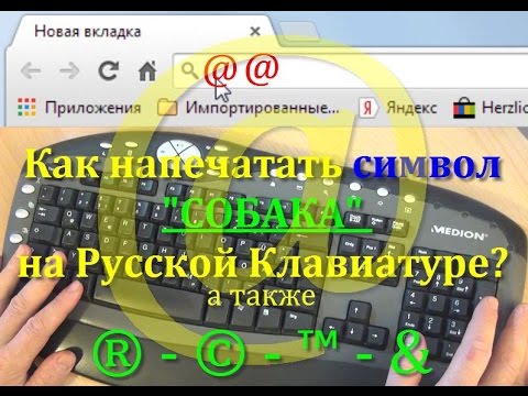 Как набрать собаку на клавиатуре компьютера фото и видео