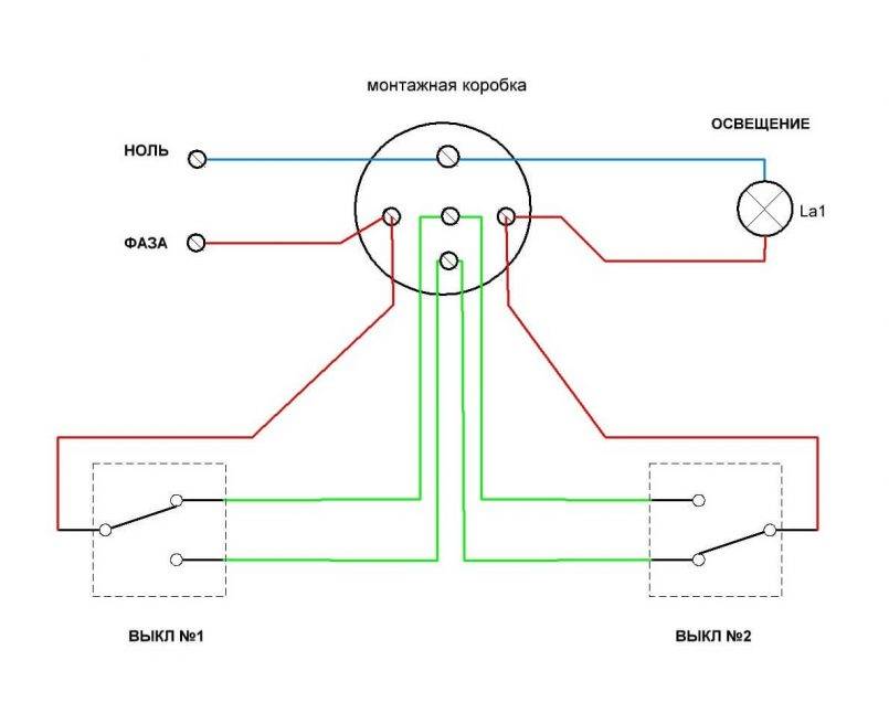 Схема подключения проходного выключателя: принцип работы и варианты установки выключателя особого типа