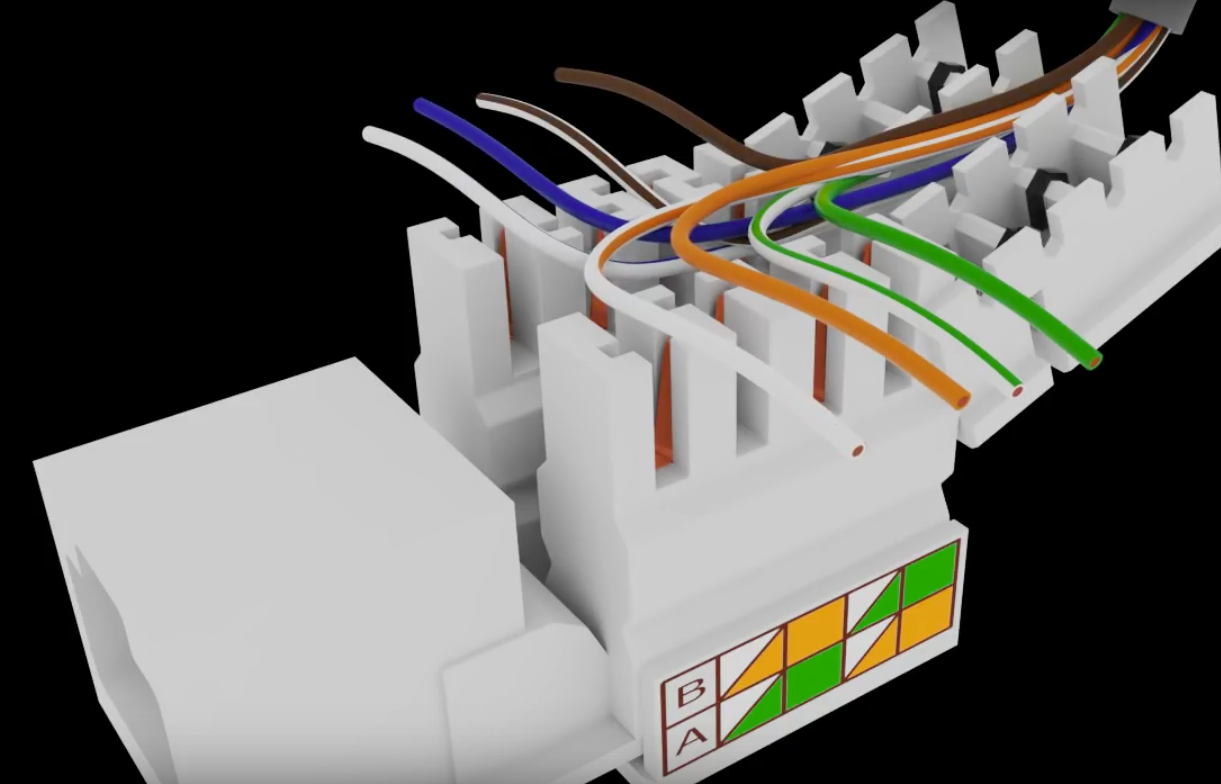 Розетка rj45 schneider electric схема подключения