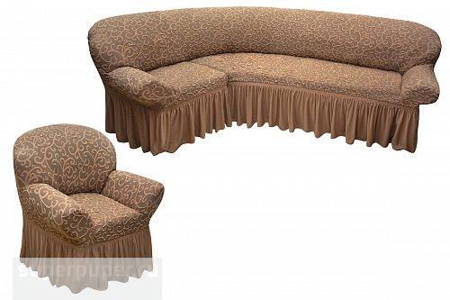 Универсальный еврочехол для мягкого углового дивана: основные виды и варианты изготовления