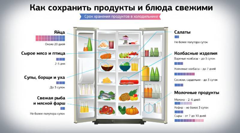 Оптимальная температура в холодильнике и морозильной камере: распределение зон холода