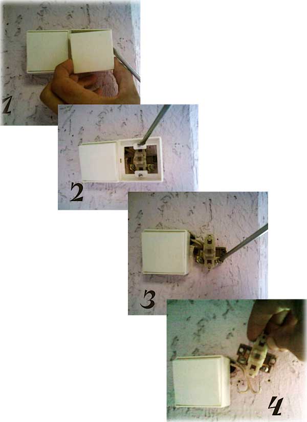 Устройство выключателя и пошаговая инструкция как разобрать выключатель