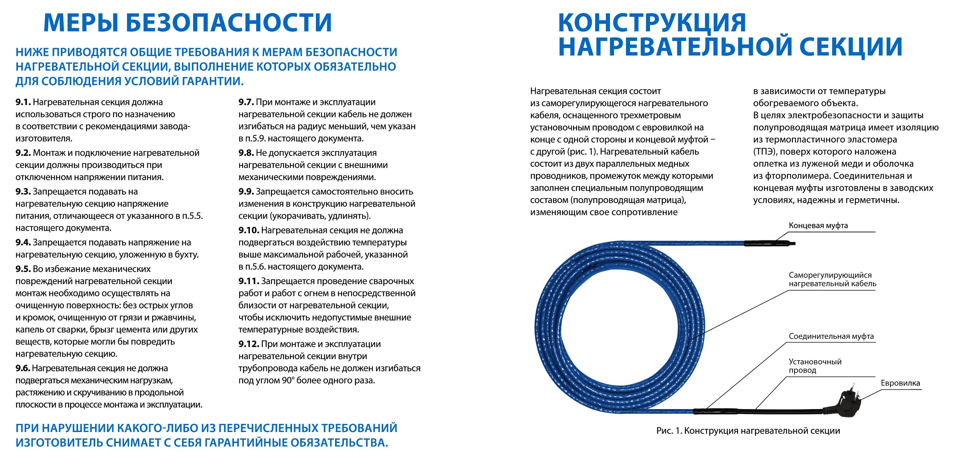 Принцип работы саморегулирующегося греющего кабеля
