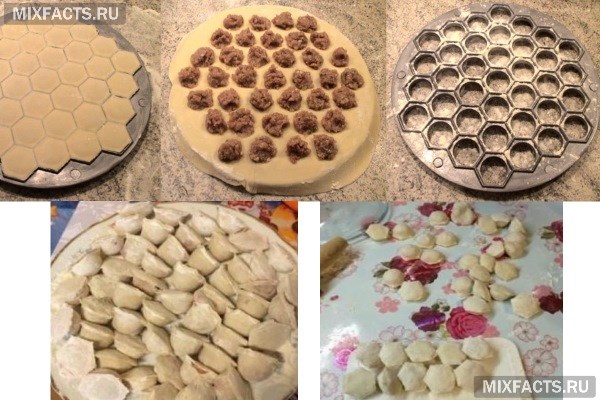 Рецепт пельменей с пельменницей пошагово