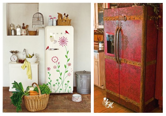 Декупаж холодильника: советы и идеи, мастер-класс и легкие способы покраски