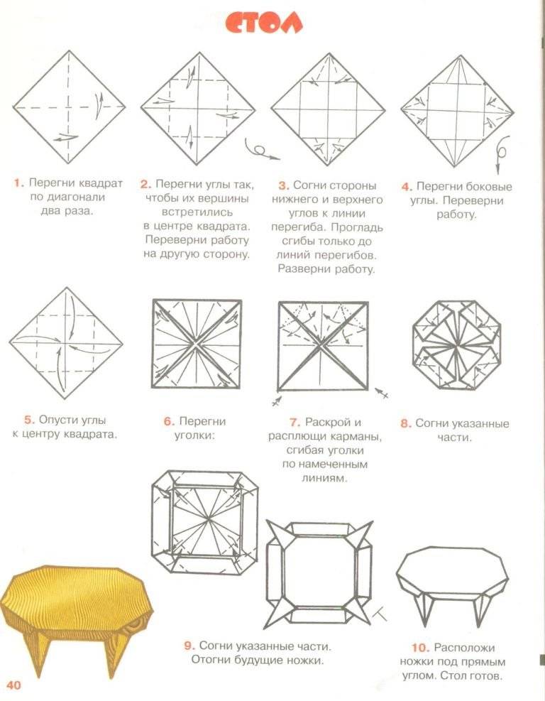 Мебель для кукольного домика в технике оригами: мастер-классы - сайт о лизунах и слаймах
