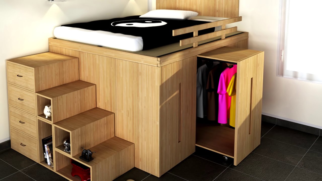 Умная мебель для маленьких квартир: 3 комнаты с практичной и легкой обстановкой
