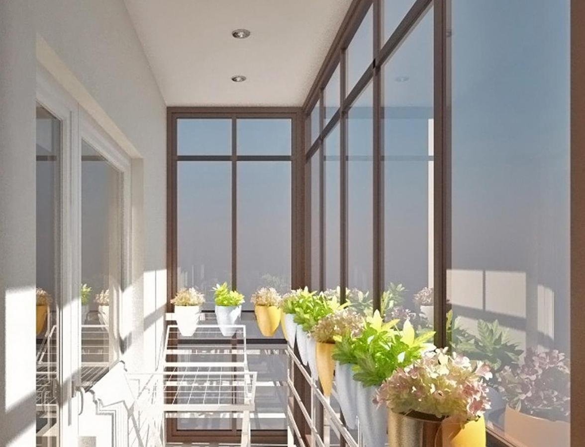 Панорамный балкон - примеры идеального дизайна на 77 фото
