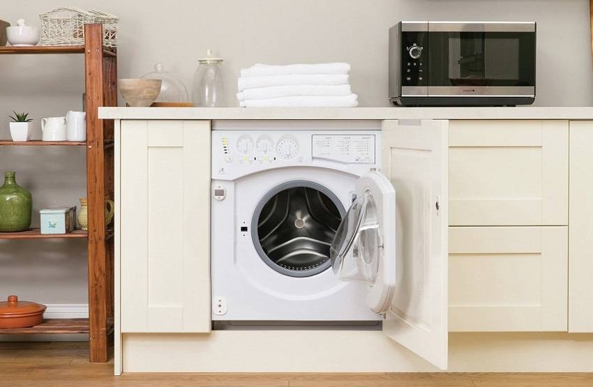 Можно ли расположить микроволновую печь на стиральной машине?
