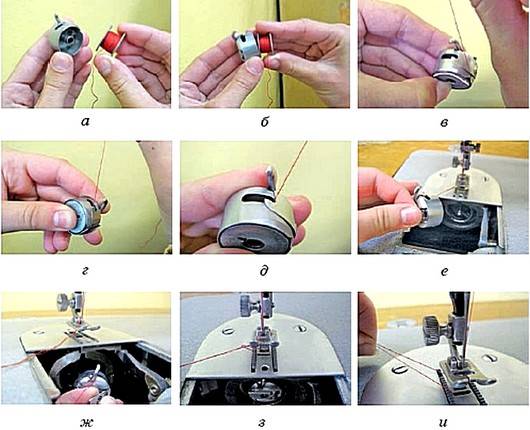 Правила работы на ручной швейной машине