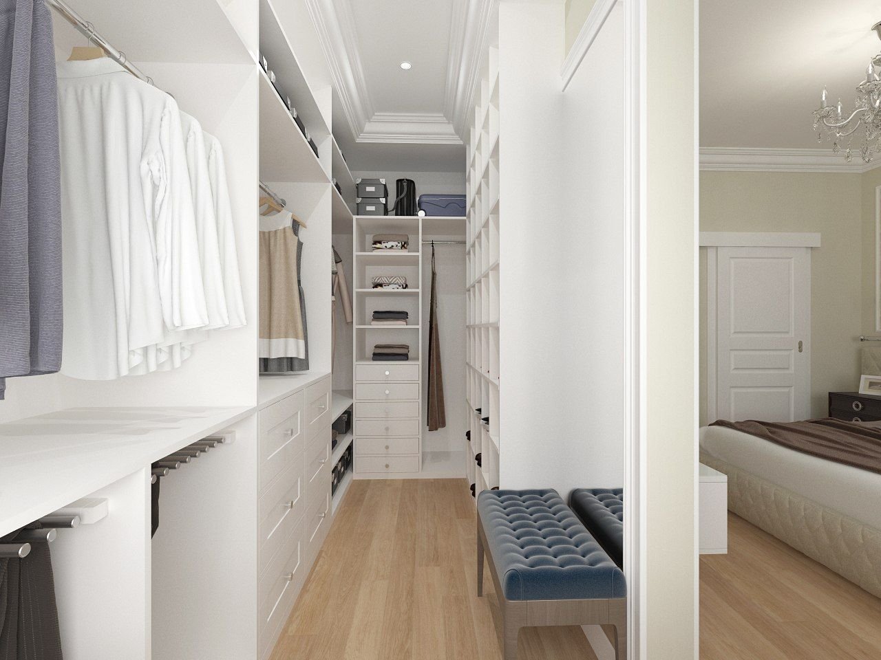 50 идей маленьких гардеробных комнат: максимум удобства