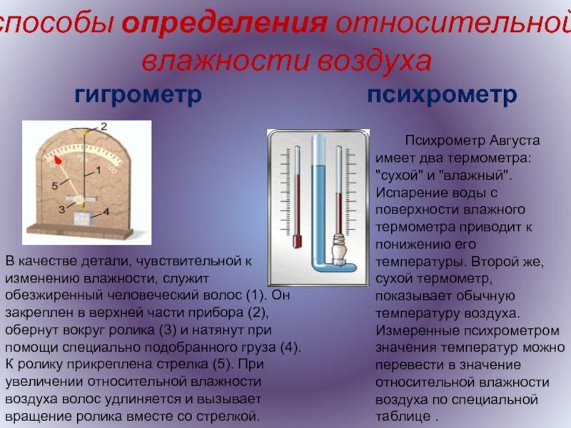 Гигрометр. виды и устройство. работа и как выбрать. особенности