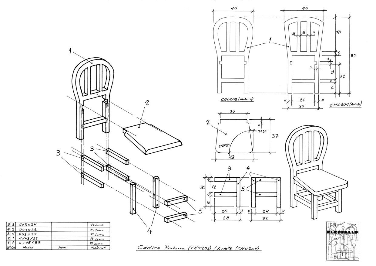 Алгоритм изготовления разных моделей стульев из фанеры своими руками