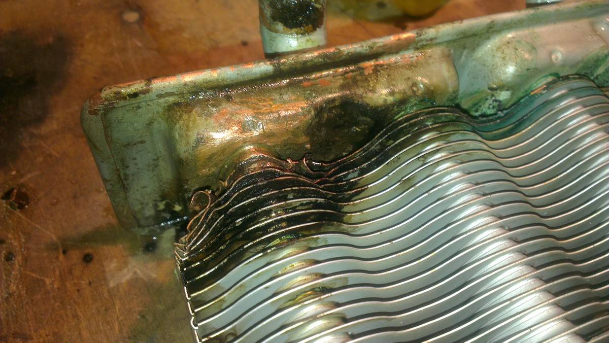 Как заварить теплообменник газового котла: инструкция по самостоятельному ремонту. как при помощи пайки отремонтировать газовую колонку