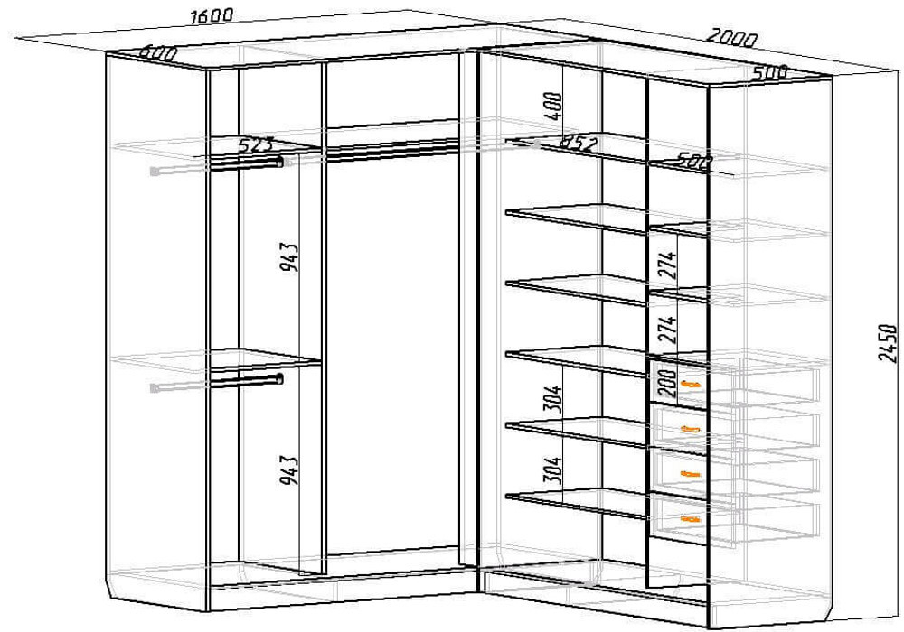 Угловой шкаф в спальню: советы по выбору и правила применения угловых моделей шкафов