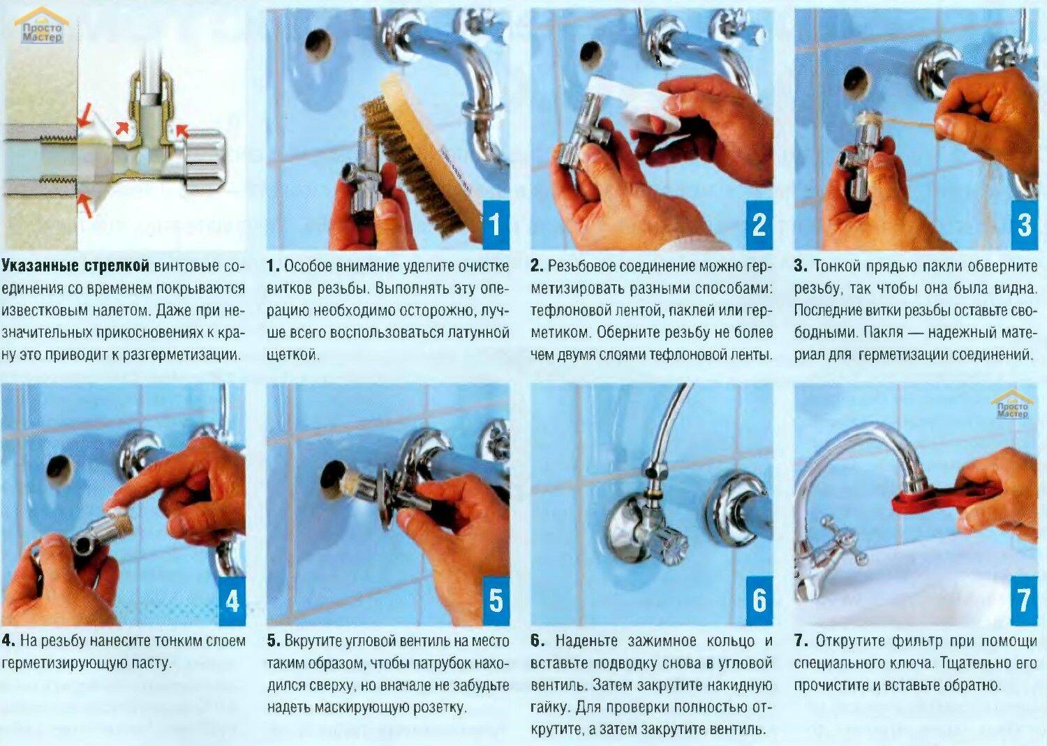 Процесс установки смесителя в ванной — изучаем развернуто