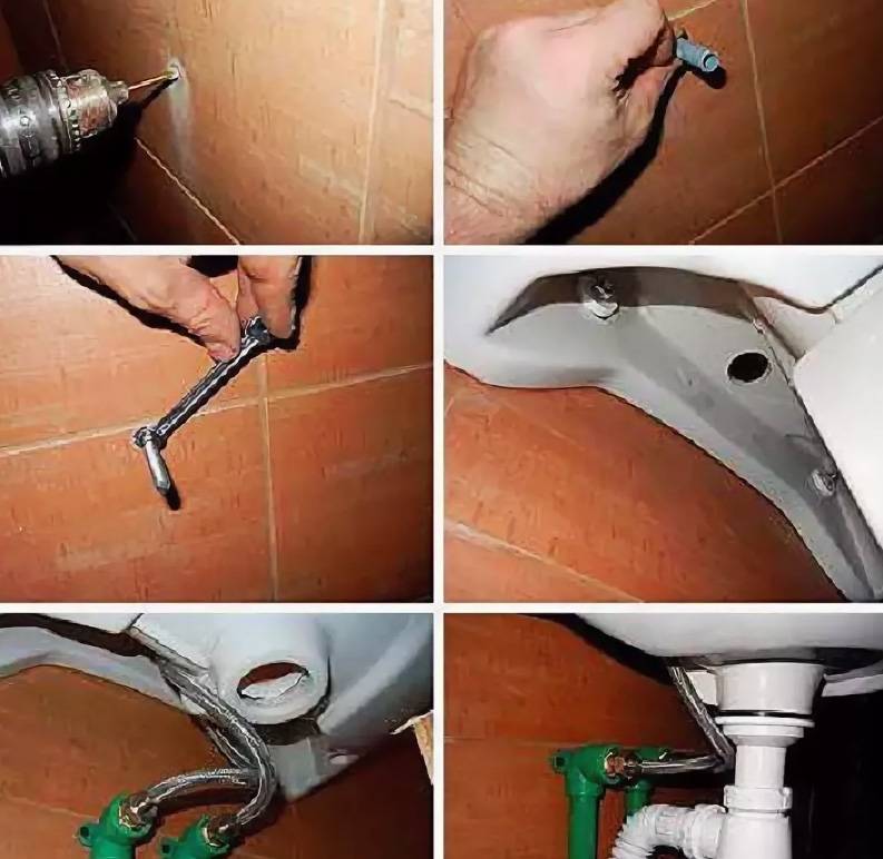 Крепление раковины к стене в ванной — пошаговое видео и фото – ремонт своими руками на m-stone.ru