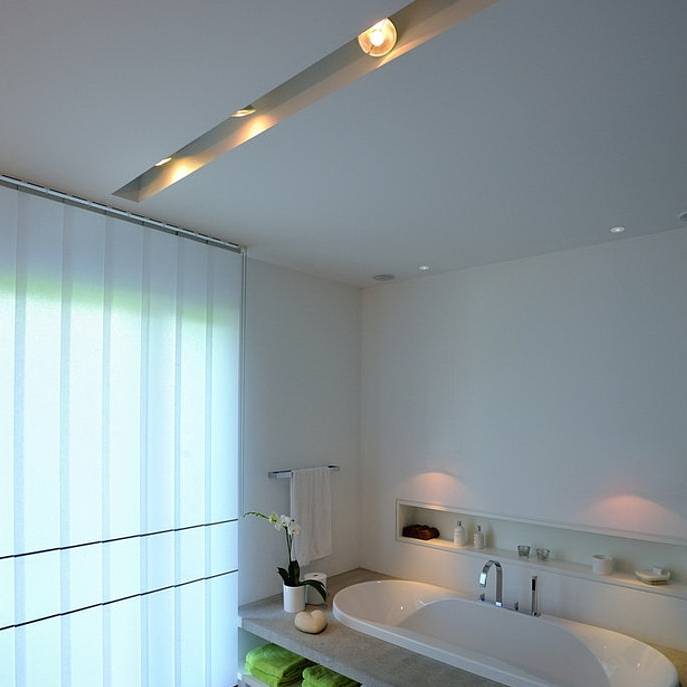 Типы и правила выбора светильников для ванной комнаты