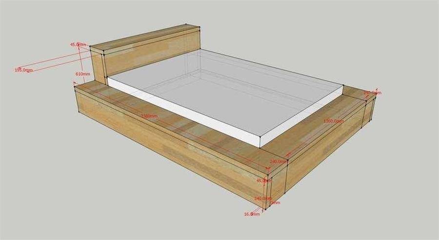 Кровать подиум своими руками: чертежи и монтаж | онлайн-журнал о ремонте и дизайне