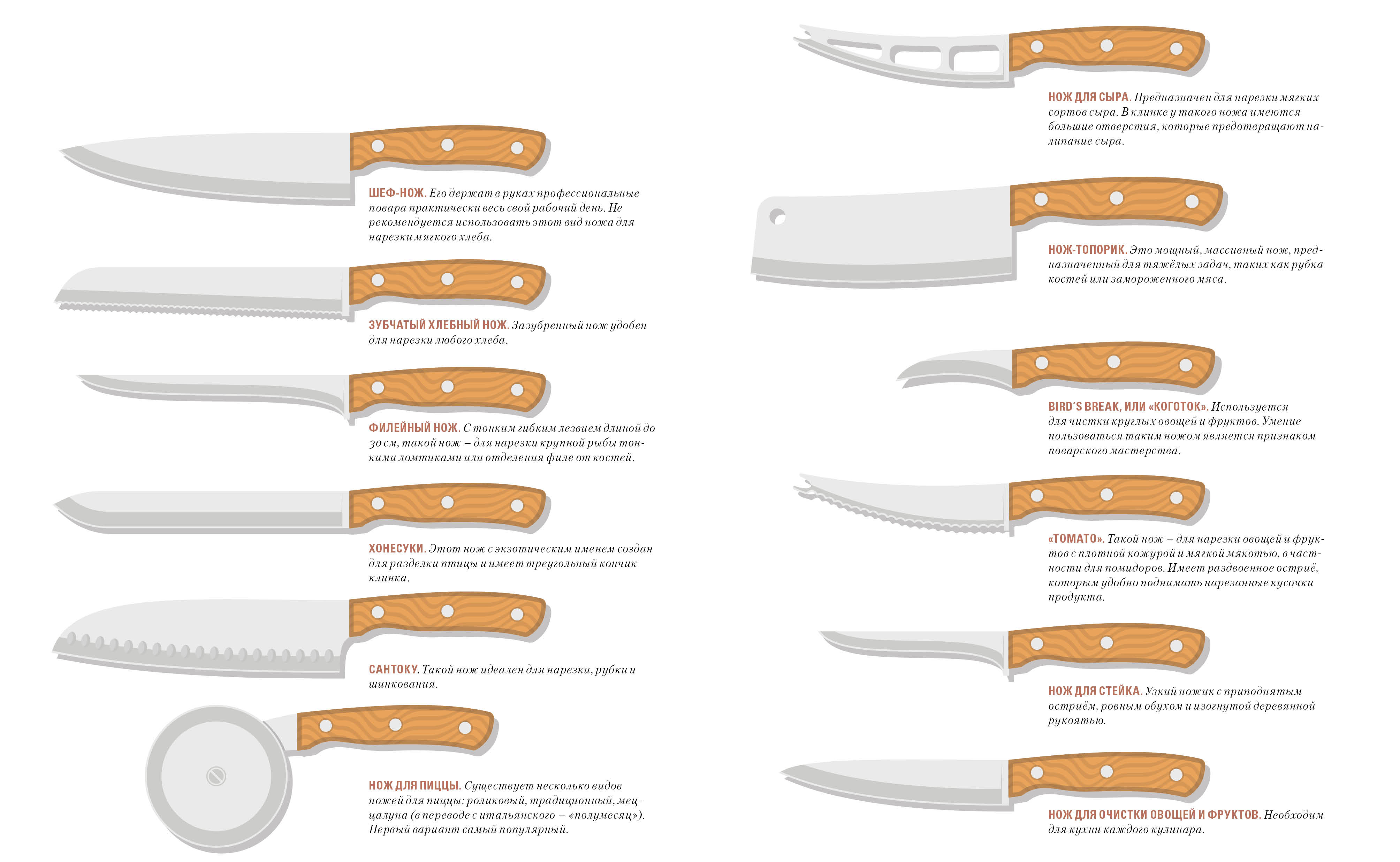 Основные виды кухонных ножей. давайте разберемся, какой нож для чего нужен? | интернет-магазин nozhikov.ru