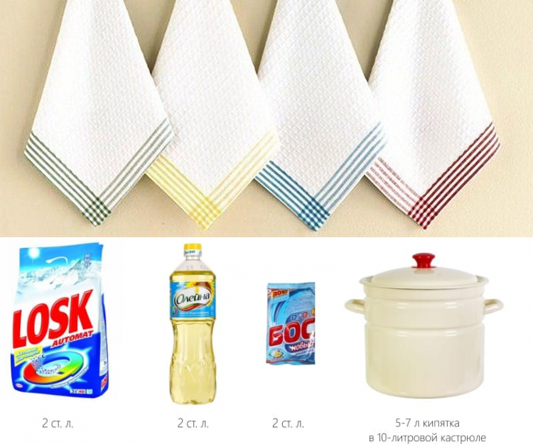 ???? как отстирать кухонные полотенца от въевшихся пятен: порядок работы