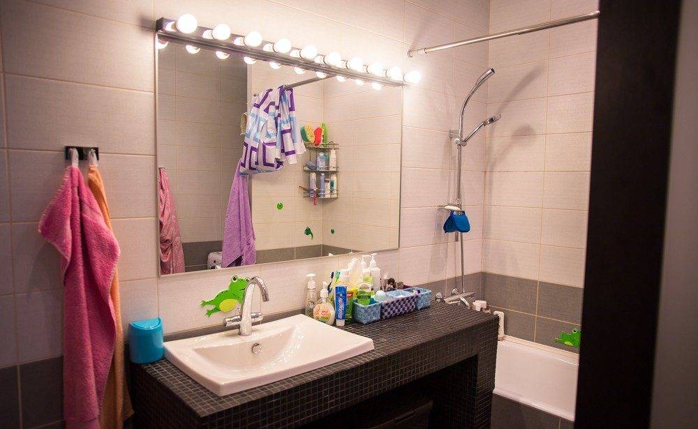 Освещение в ванной комнате: фото примеры, правила организации