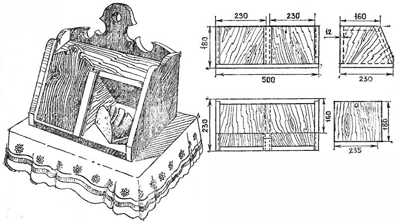 Деревянная хлебница своими руками чертежи