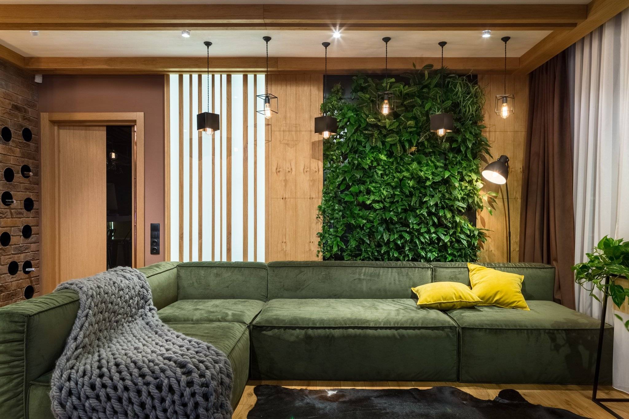 Как оформить гостиную в эко-стиле: 40 фото дизайнов интерьера