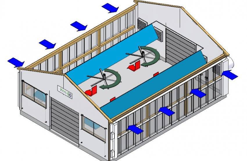 Вентиляция в конюшне проект