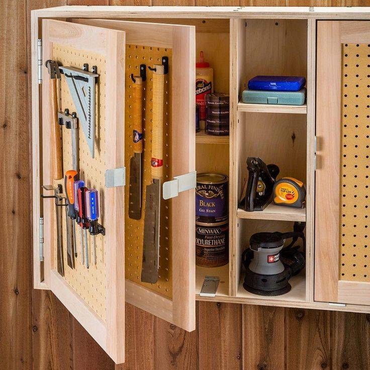 Шкаф для инструментов своими руками: приспасабливаем существующие схемы и чертежи под свои нужды, выбираем материал, собираем и используем для хранения