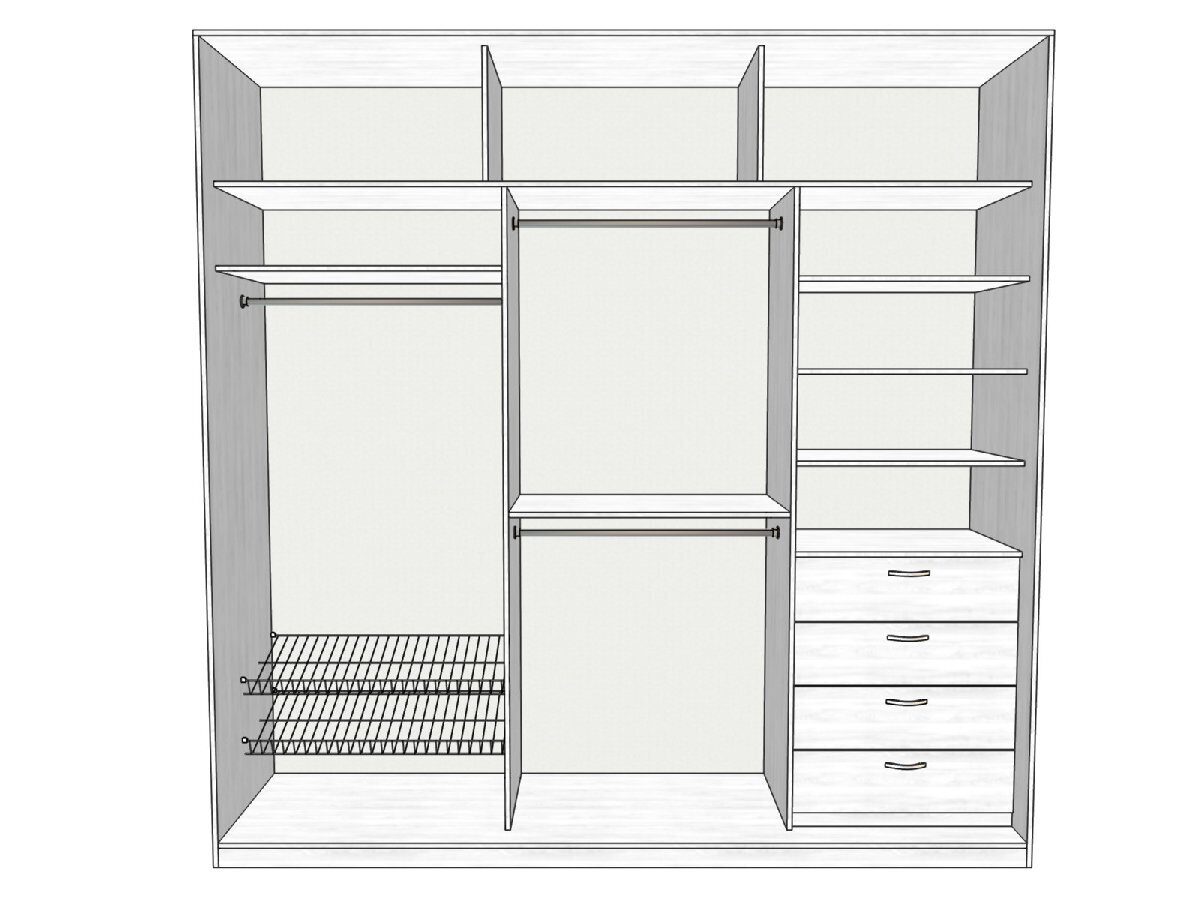 Лучшие варианты наполнения для шкафов-купе