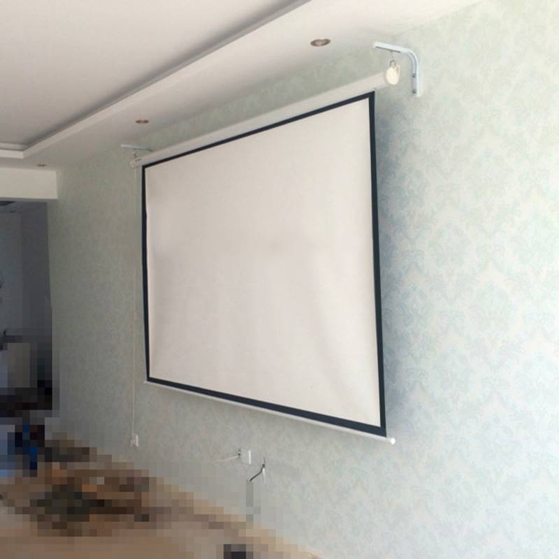 Экран проектора против стены – использование проектора без экрана