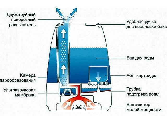 Почему не идет пар из увлажнителя воздуха: виды и принципы работы, что делать