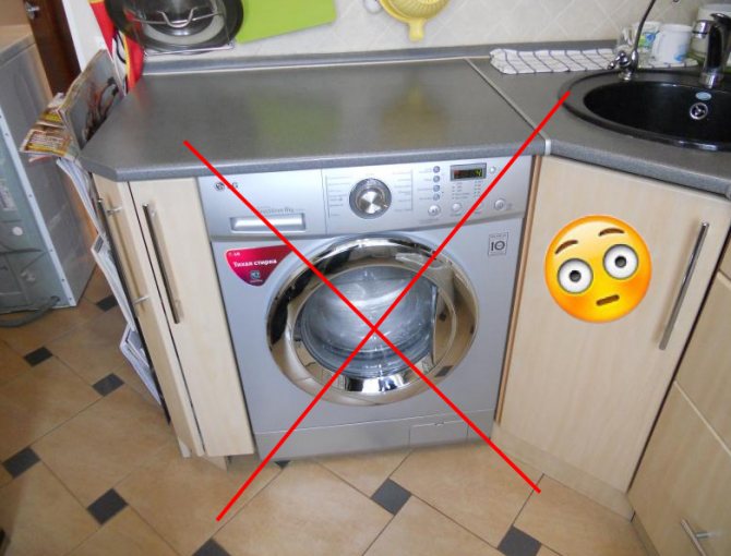 Стиральная машина на кухне: встраиваем технику в интерьер