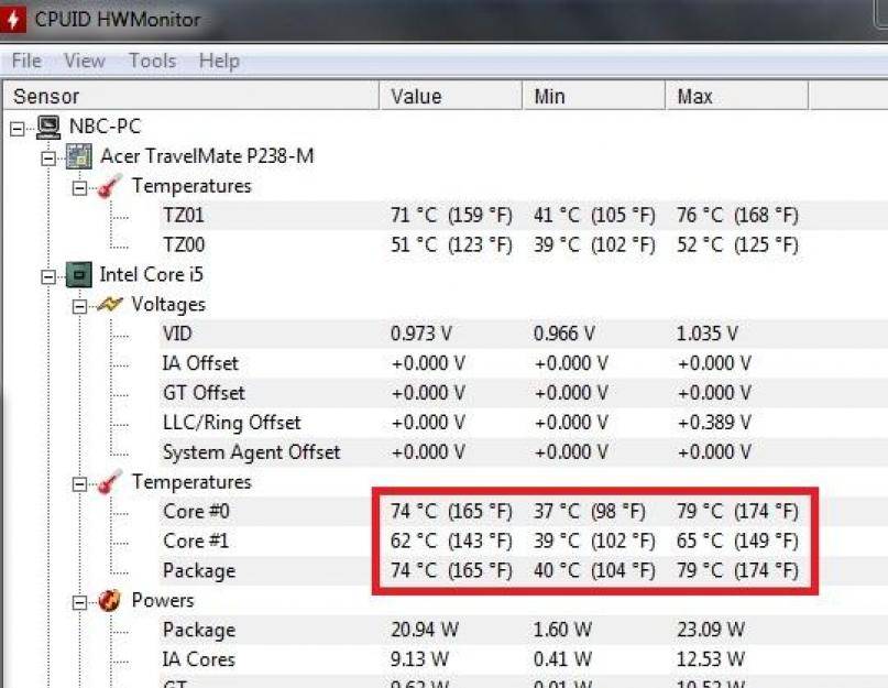 Как узнать температуру процессора в windows 10