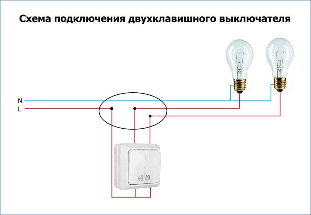 Как подключить двойной выключатель на две лампочки (двухклавишный): схема и видео подключения
как подключить двойной выключатель на две лампочки (двухклавишный): схема и видео подключения