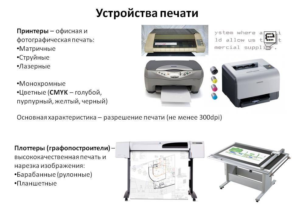 Разрешение при печати на лазерных и струйных принтерах