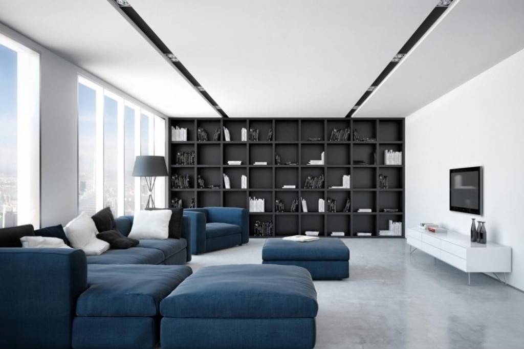 25 идей дизайна интерьера гостиной в стиле минимализм