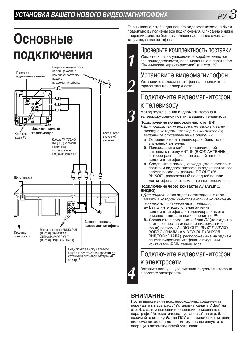 Как подключить видеомагнитофон к современному телевизору тарифкин.ру