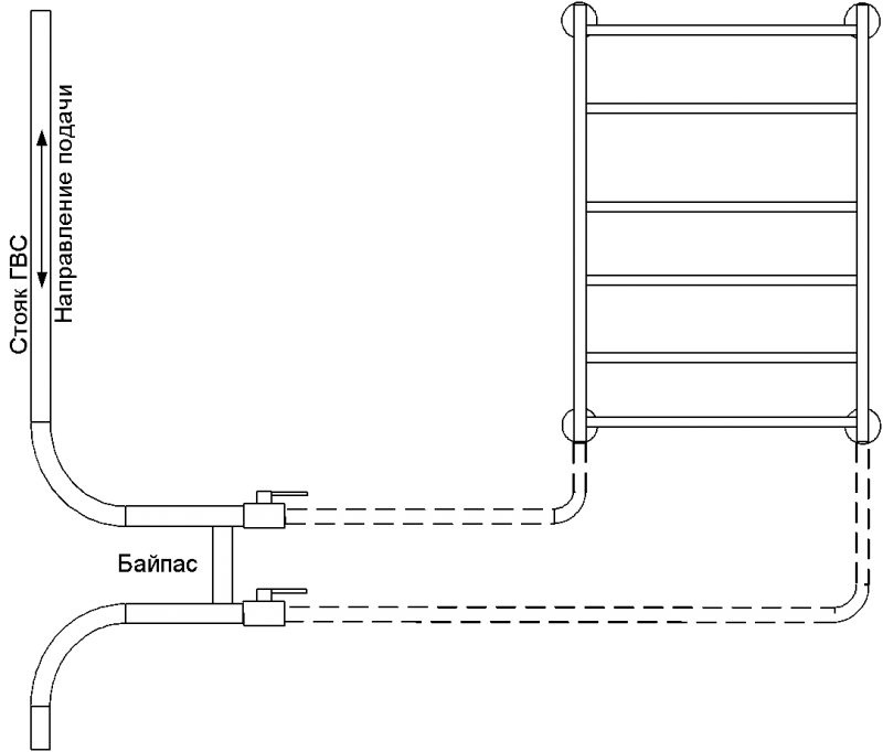 Электрическая схема полотенцесушителя электрического. Схема ГВС С рециркуляцией и полотенцесушитель. Схема подключения Эл полотенцесушителя. Монтажная схема подключения полотенцесушителя. Схема рециркуляции ГВС через полотенцесушитель.