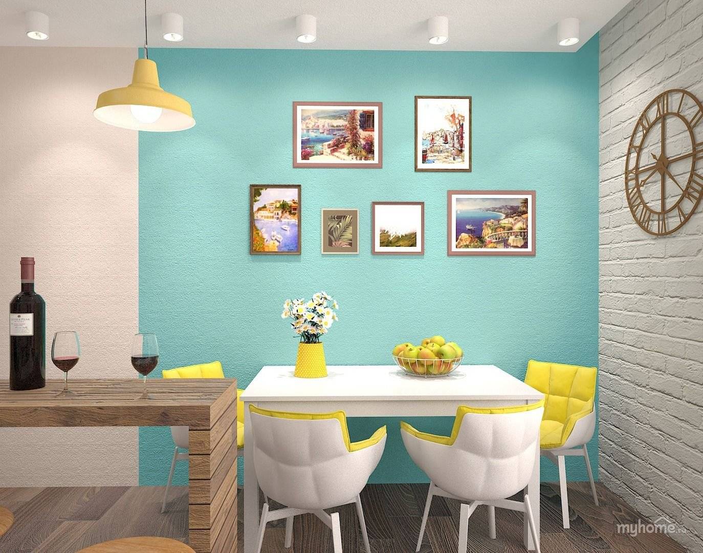 Покраска стен на кухне своими руками: варианты и идеи красиво крашеных стен