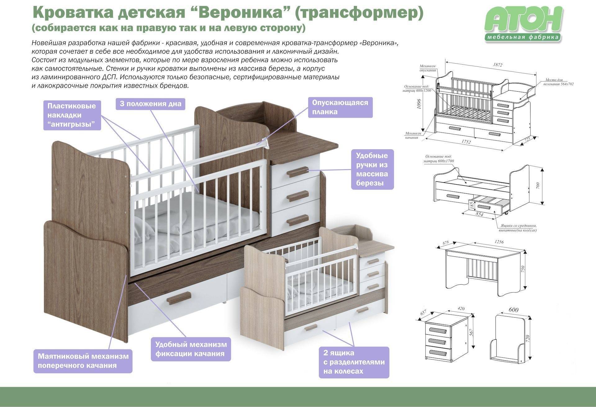 Как собрать кроватку. Кроватка трансформер Атон Вероника. Кроватка трансформер Атон Полина шимо. Кроватка-трансформер Атон мебель Вероника. Кровать трансформер Вероника.