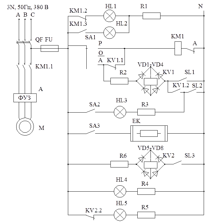 Схема управления насосом