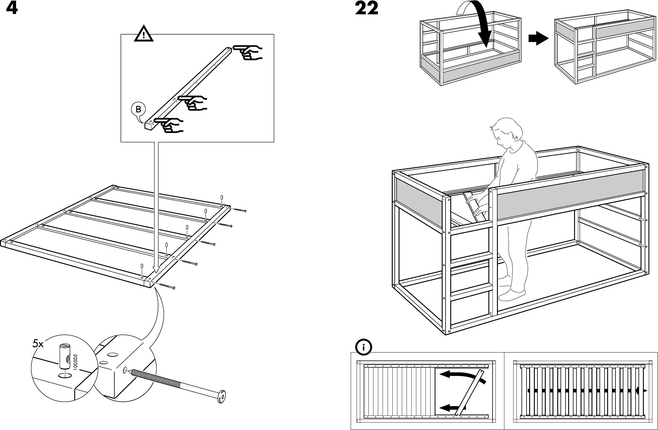 Подробный обзор четырех моделей двухъярусной кровати от “икеа”