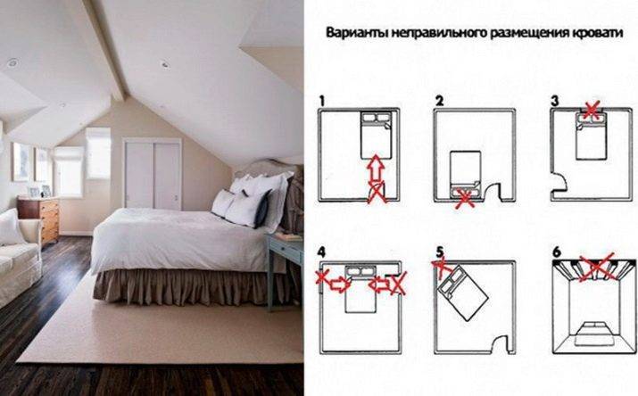 Как правильно поставить кровать в спальне: советы, схемы