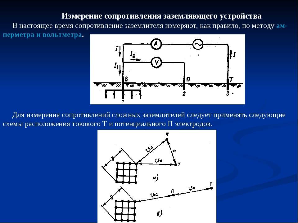 Измеритель сопротивления заземления схема