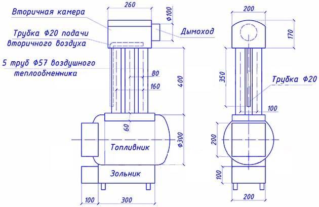 Самодельный пиролизный котел из газового баллона, делаем пиролизный котел с газового баллона своими руками