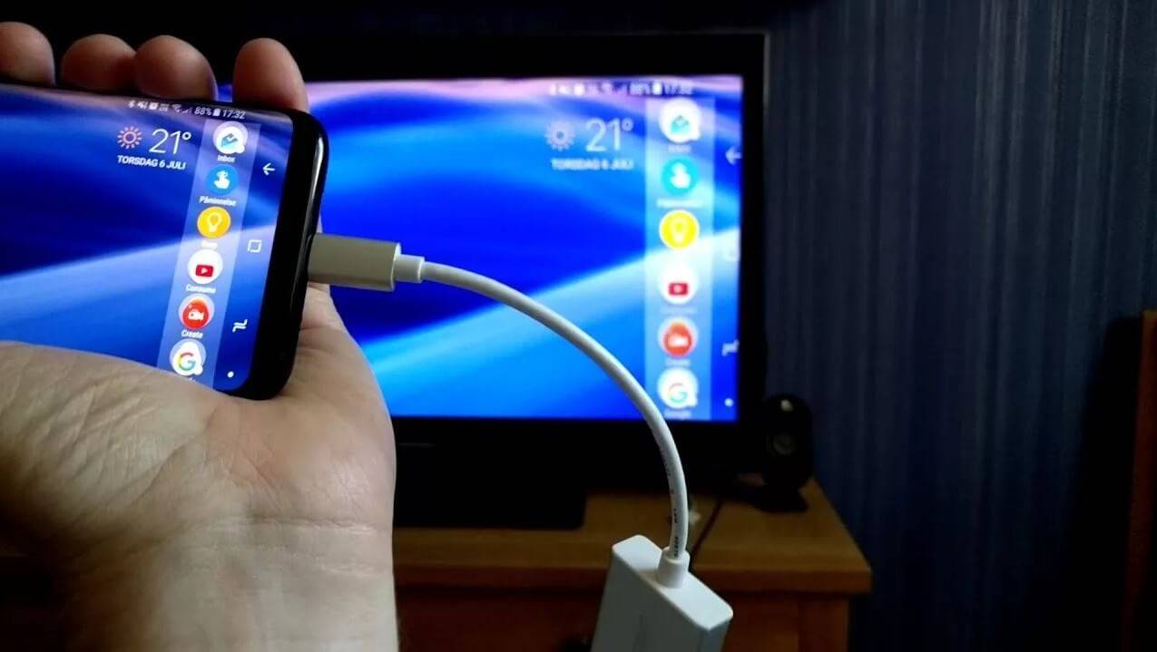 Изображение с телефона на монитор через usb